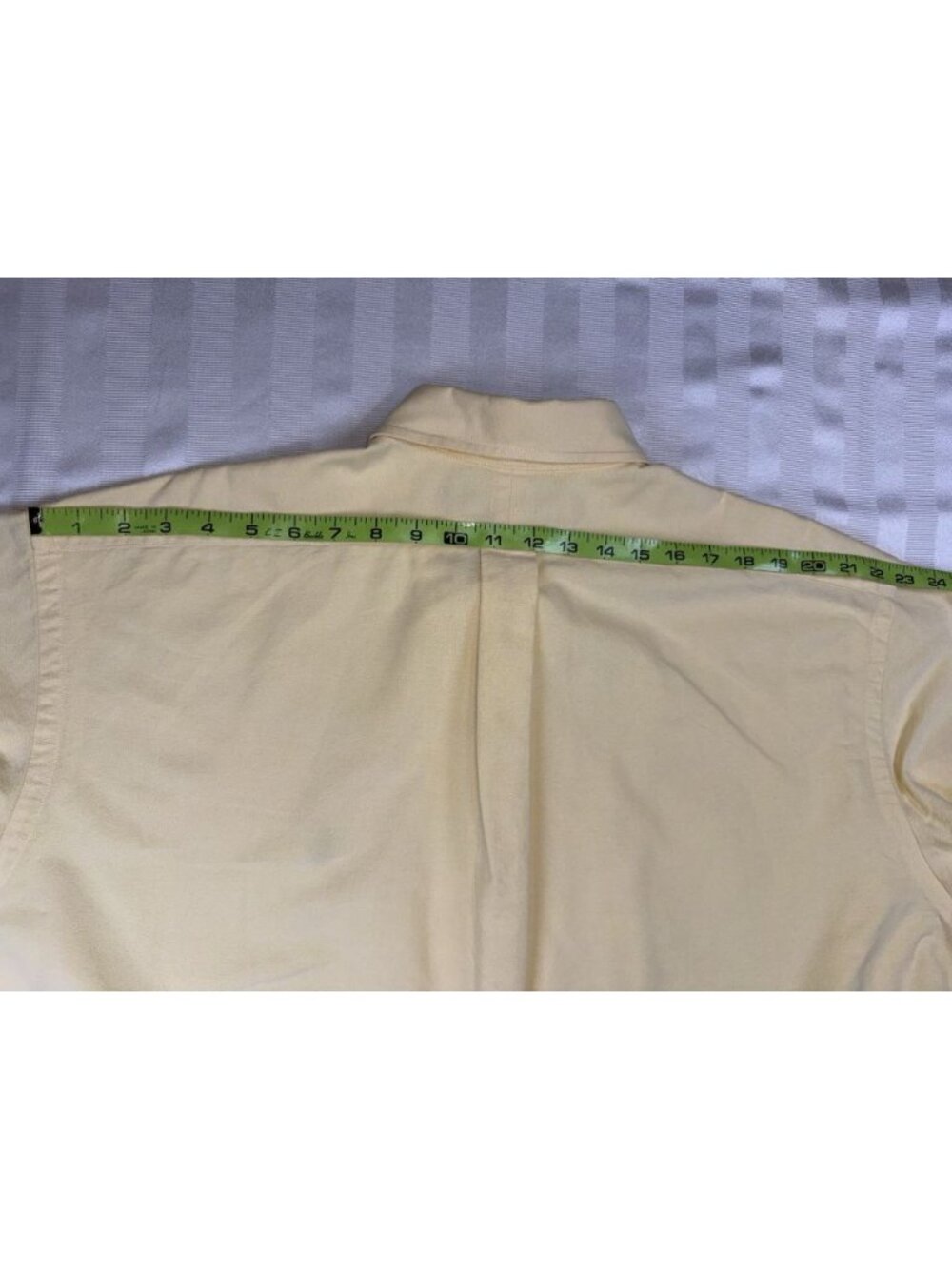Ralph Lauren Mens XL Blake Button Down Oxford Shirt Yellow Long Sleeve Pony - Picture 9 of 15